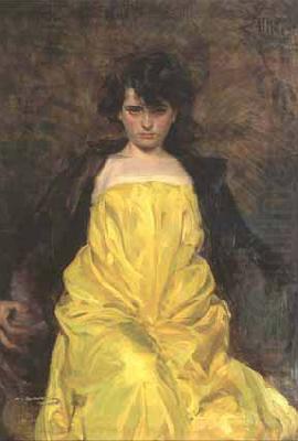 portrait of Julia Peraire, Ramon Casas i Carbo